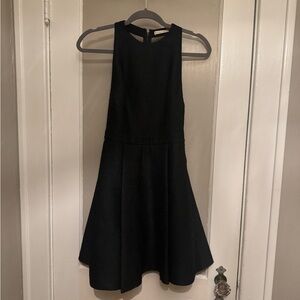 Alice + Olivia Elegant Black Sleeveless Dress with Back Cutout